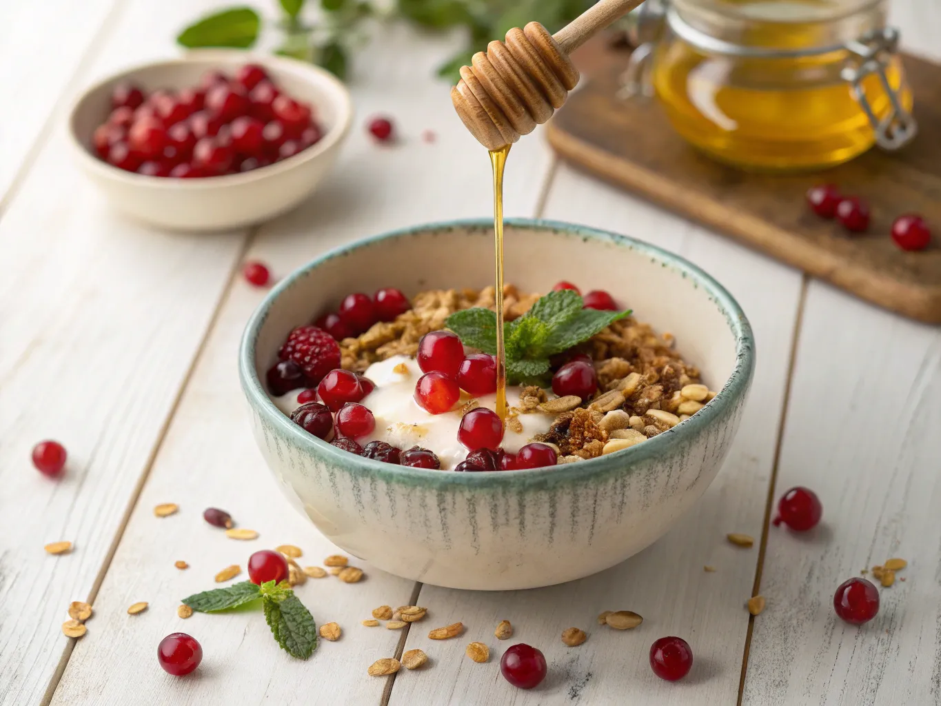 Puolukkagraola kulhossa